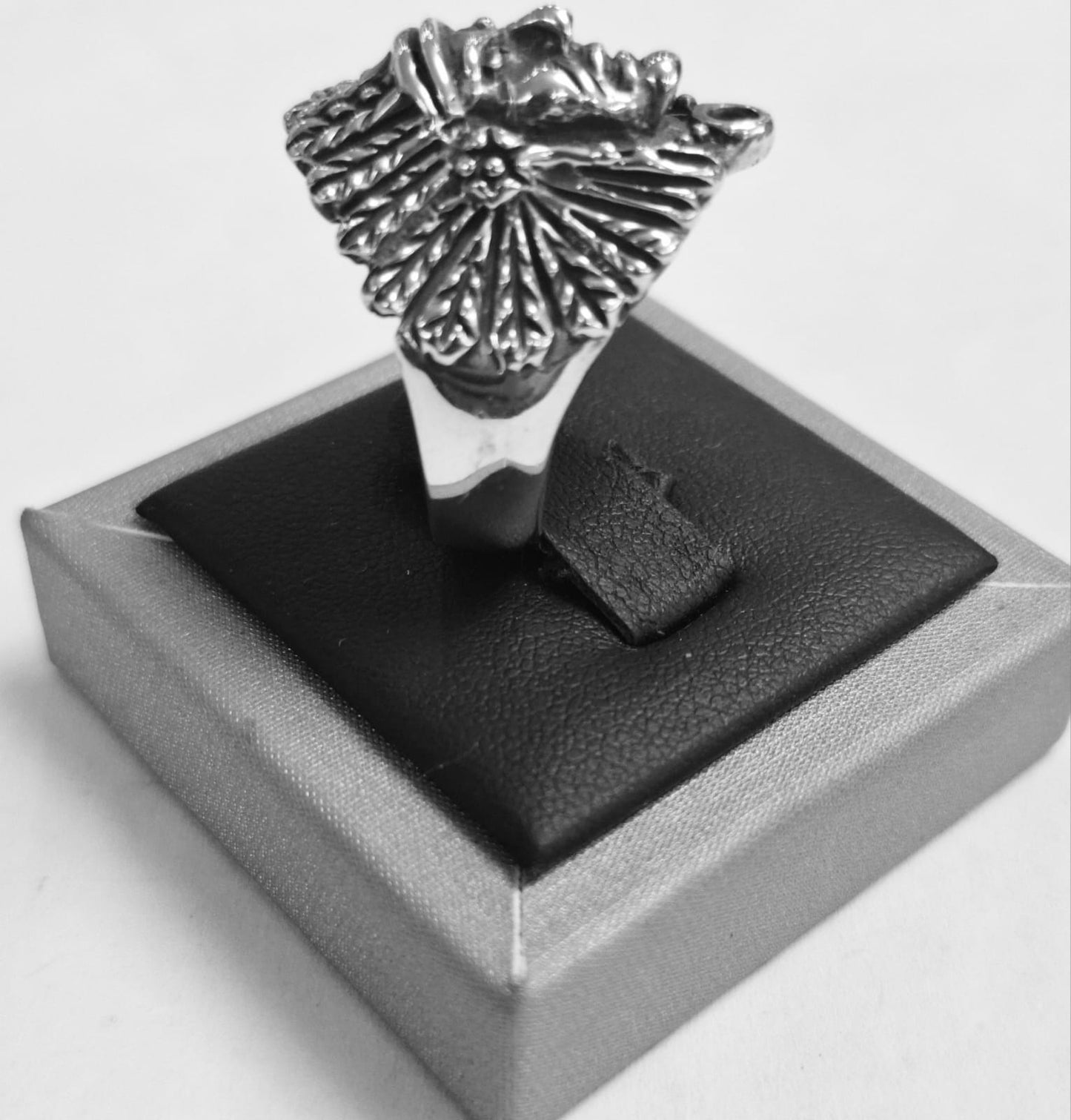 ANILLO INDIO EN PLATA LEY 925
