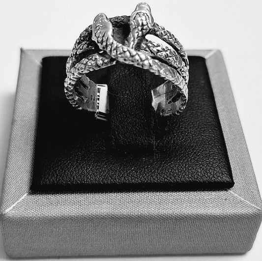 ANILLO SERPIENTE EN PLATA LEY 925