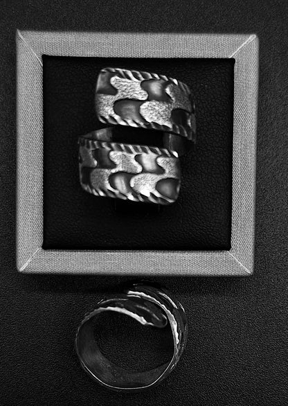 Sello de ley en el interior del anillo plata ley 925 ,vintage