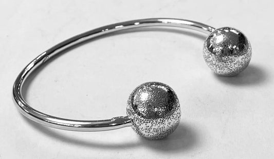 BRAZALETE  OPTIMA DIAMANTADO  EN PLATA LEY  925