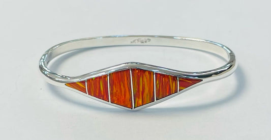 BRAZALETE  CON OPALO EN PLATA LEY 925