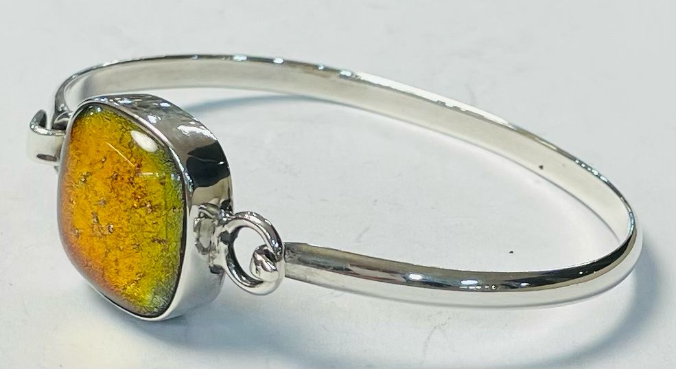 BRAZALETE CON DICROICO EN PLATA LEY 925