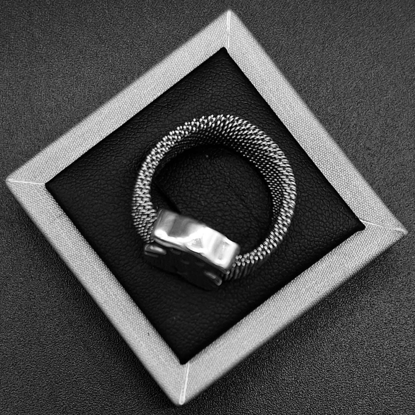 ANILLO PLATA LEY 925 ,  OSO .