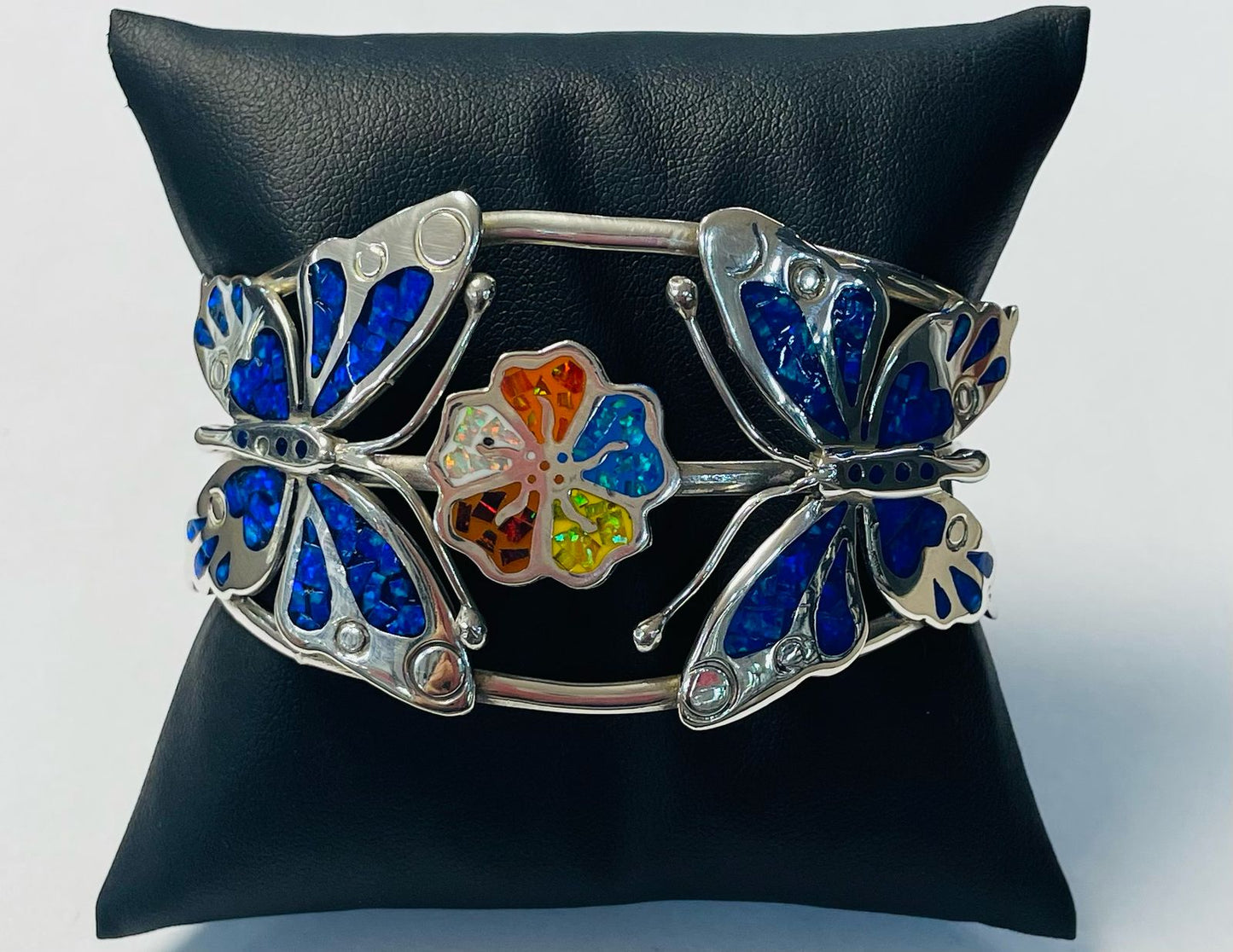 BRAZALETE CON OPALO  EN PLATA LEY 925