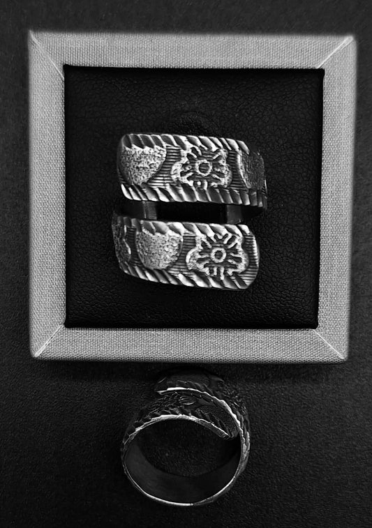 ANILLO PLATA LEY 925, VINTAGE