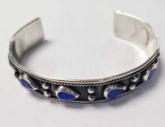 BRAZALETE CON OPALO EN PLATA LEY