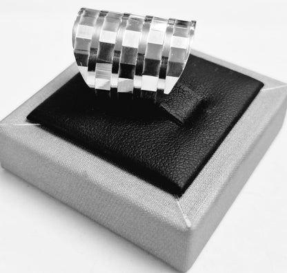 Anillo Diamantada Plata Ley 925