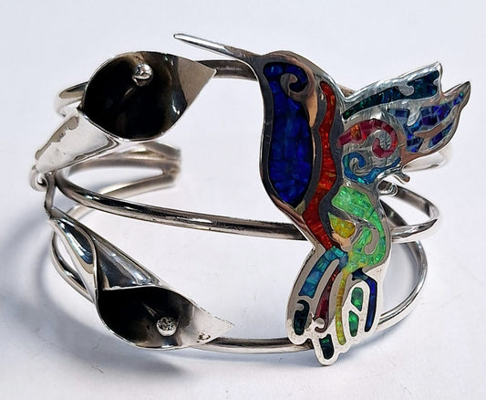 BRAZALETE CON OPALO  EN PLATA LEY 925
