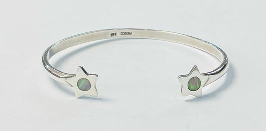BRAZALETE CON OPALO EN PLATA 925