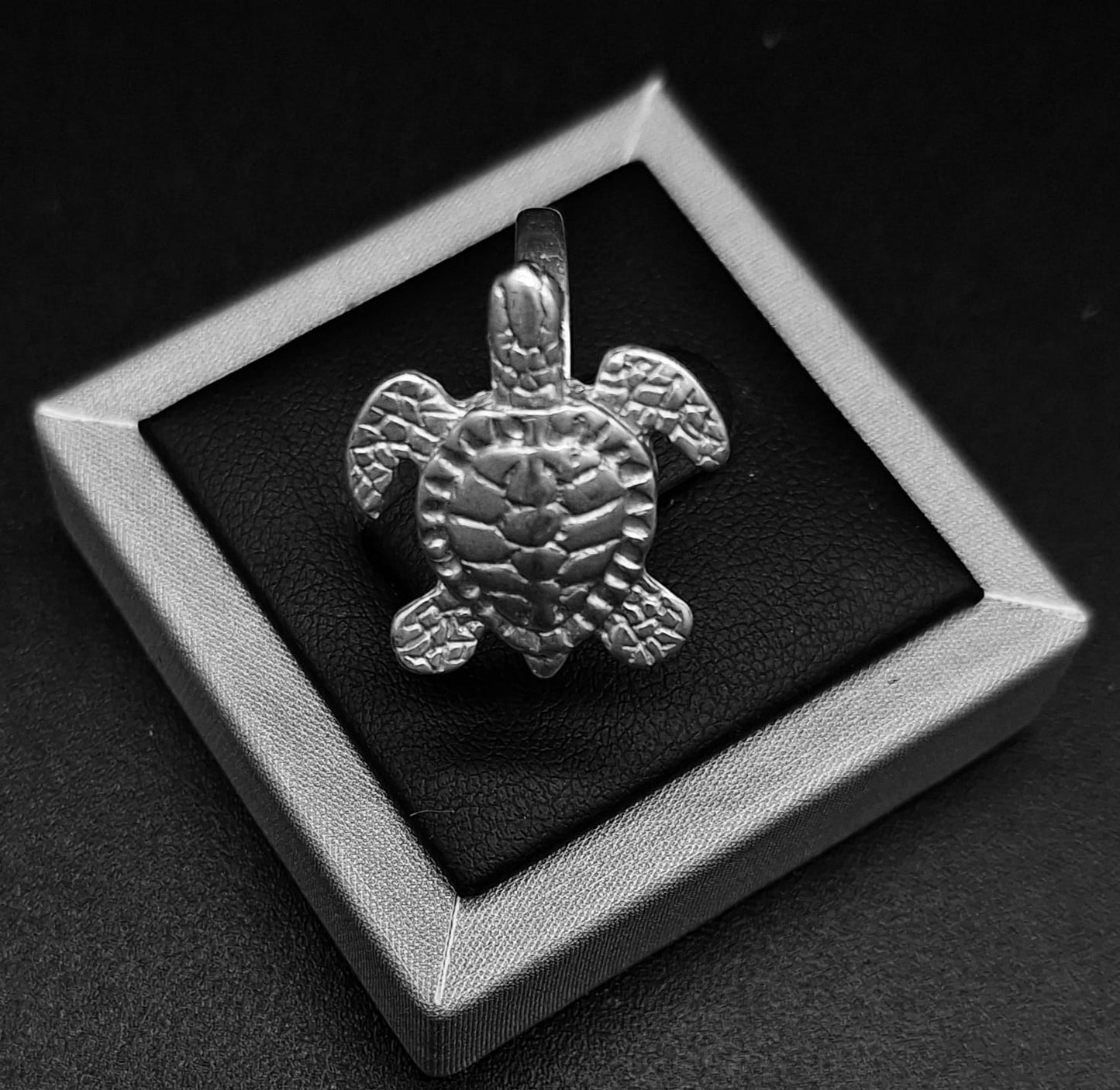 ANILLO PLATA LEY  925, TORTUGA