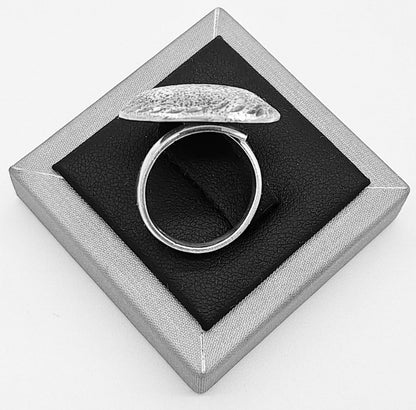 Anillo Diamantada Plata Ley 925