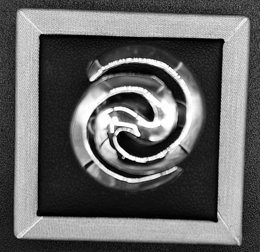 ANILLO PLATA LEY 925 ,  ESPIRAL