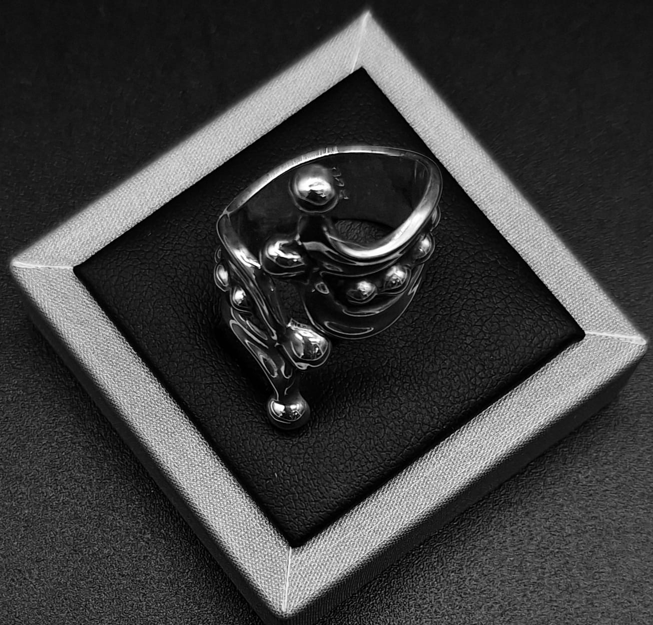 ANILLO PLATA LEY 925, VINTAGE