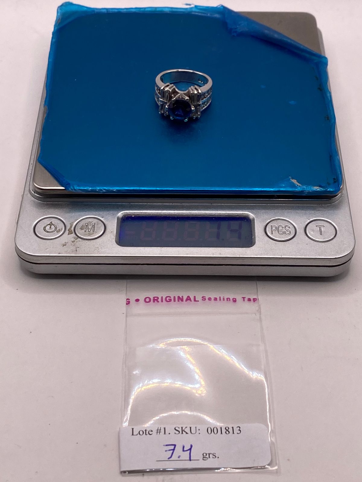 Anillo Artesanal con Zirconia en Plata Ley .925