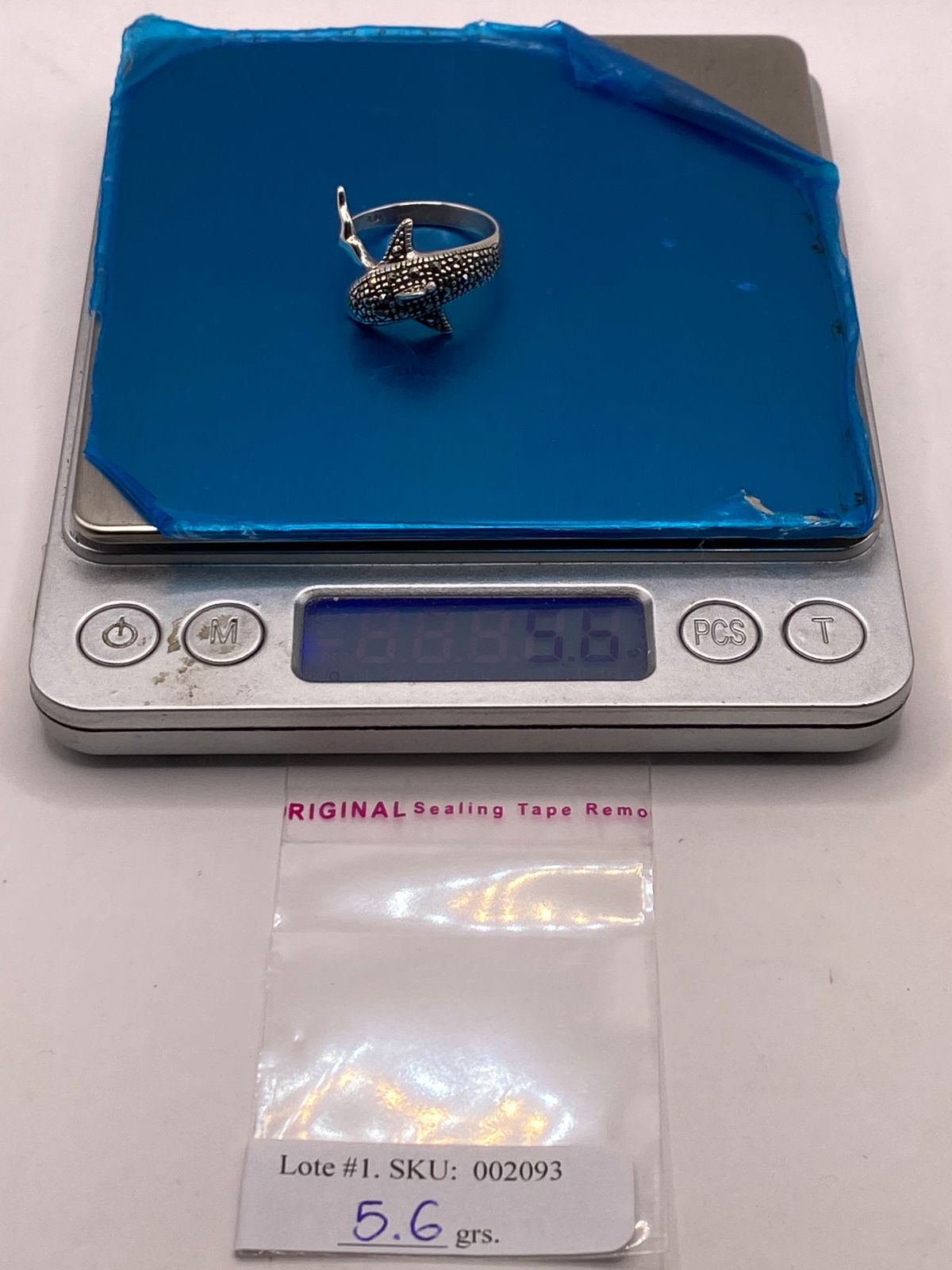 🐬 Anillo Delfín con Marquesitas en Plata Ley 925