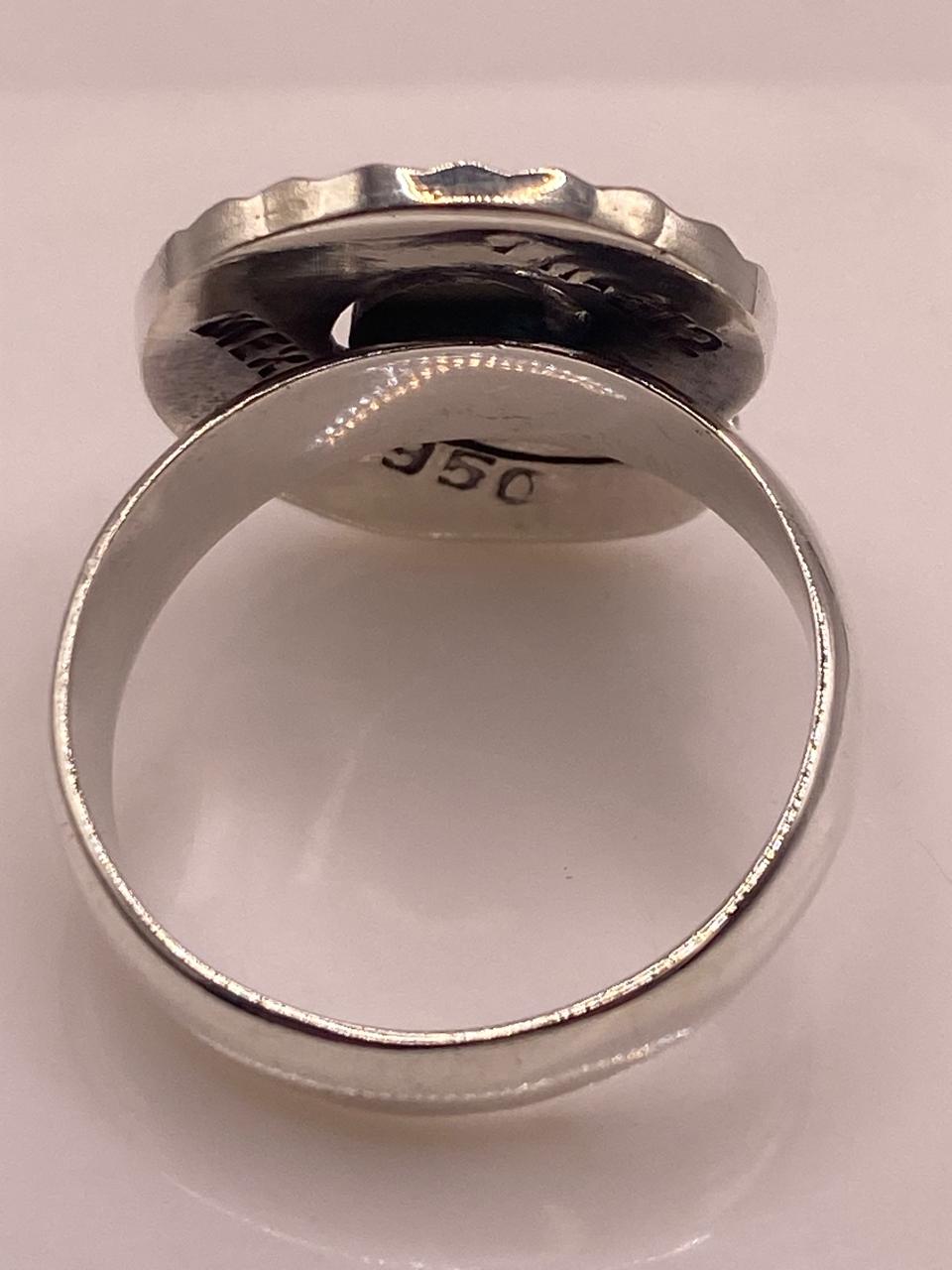 ANILLO ESPIRAL CON ÓPALO DE FUEGO MULTICOLOR EN PLATA LEY .950