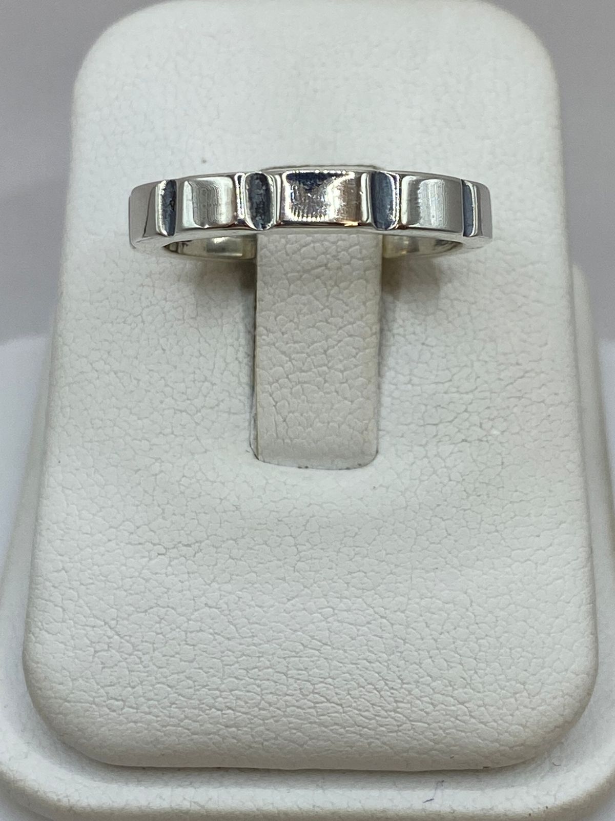 Anillo Geométrico de Plata Ley 925