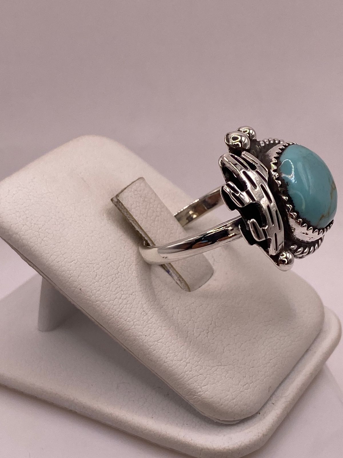 Anillo Navajo de Plata Ley 925 con Turquesa