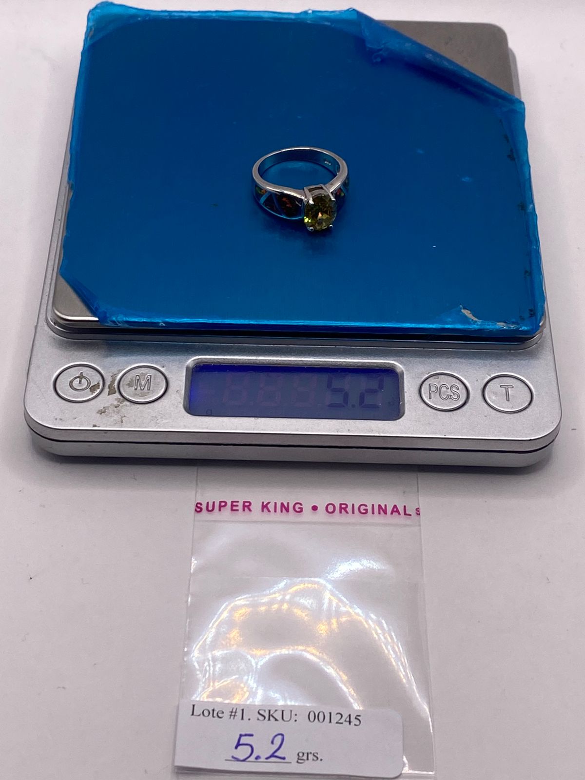 Anillo Ópalo Rojo Fuego & Zirconia Citrino Oval Plata 925