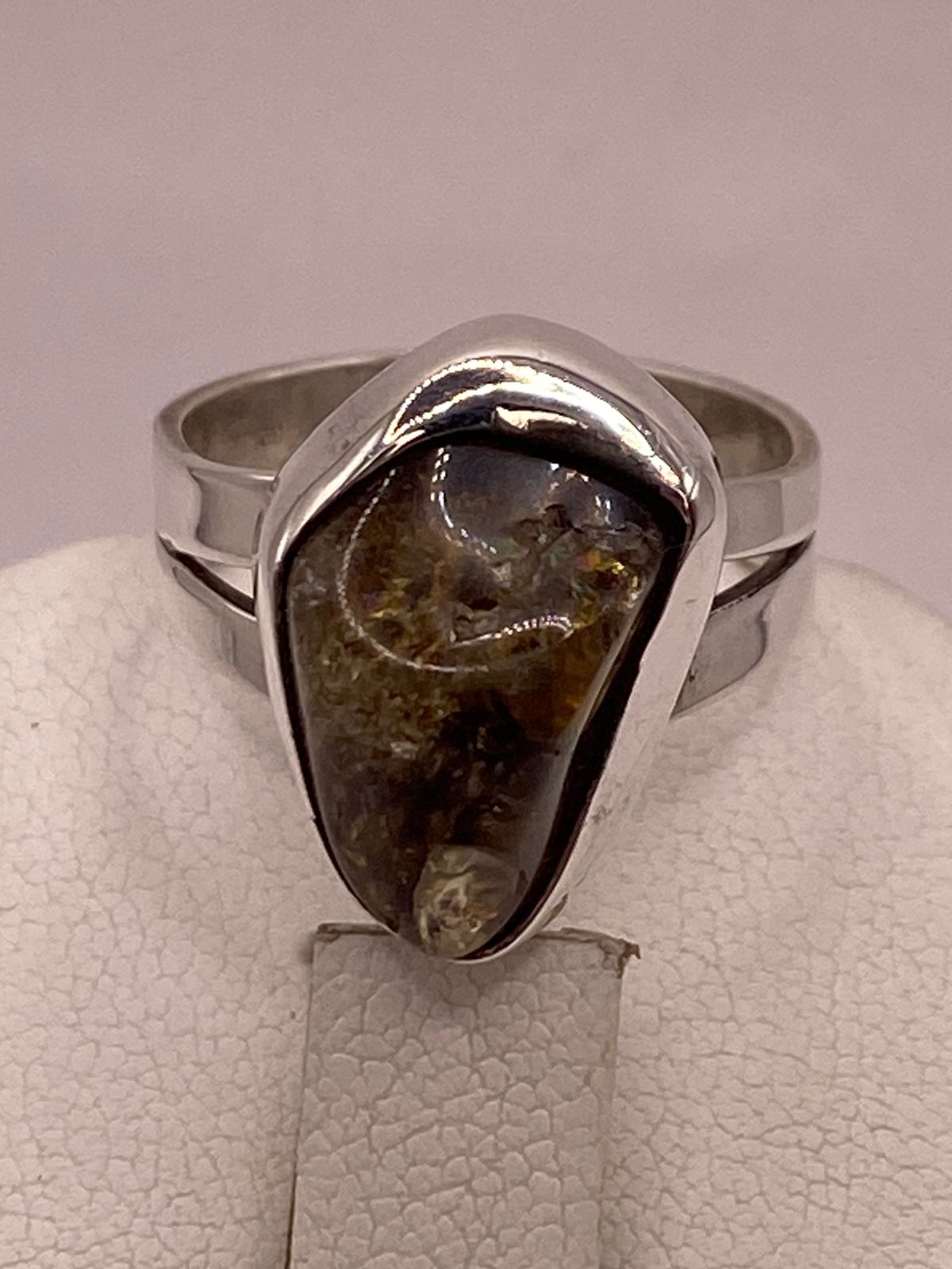 ANILLO DE PLATA 925 CON CUARZO NATURAL