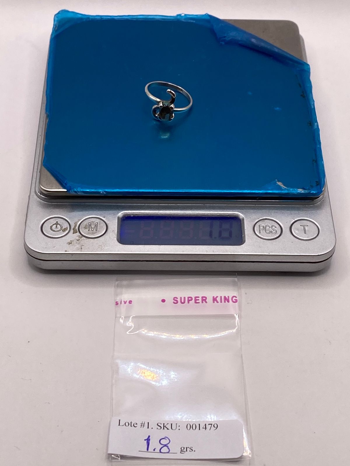 ANILLO DE PLATA LEY 925 CON ÁMBAR AHUMADO