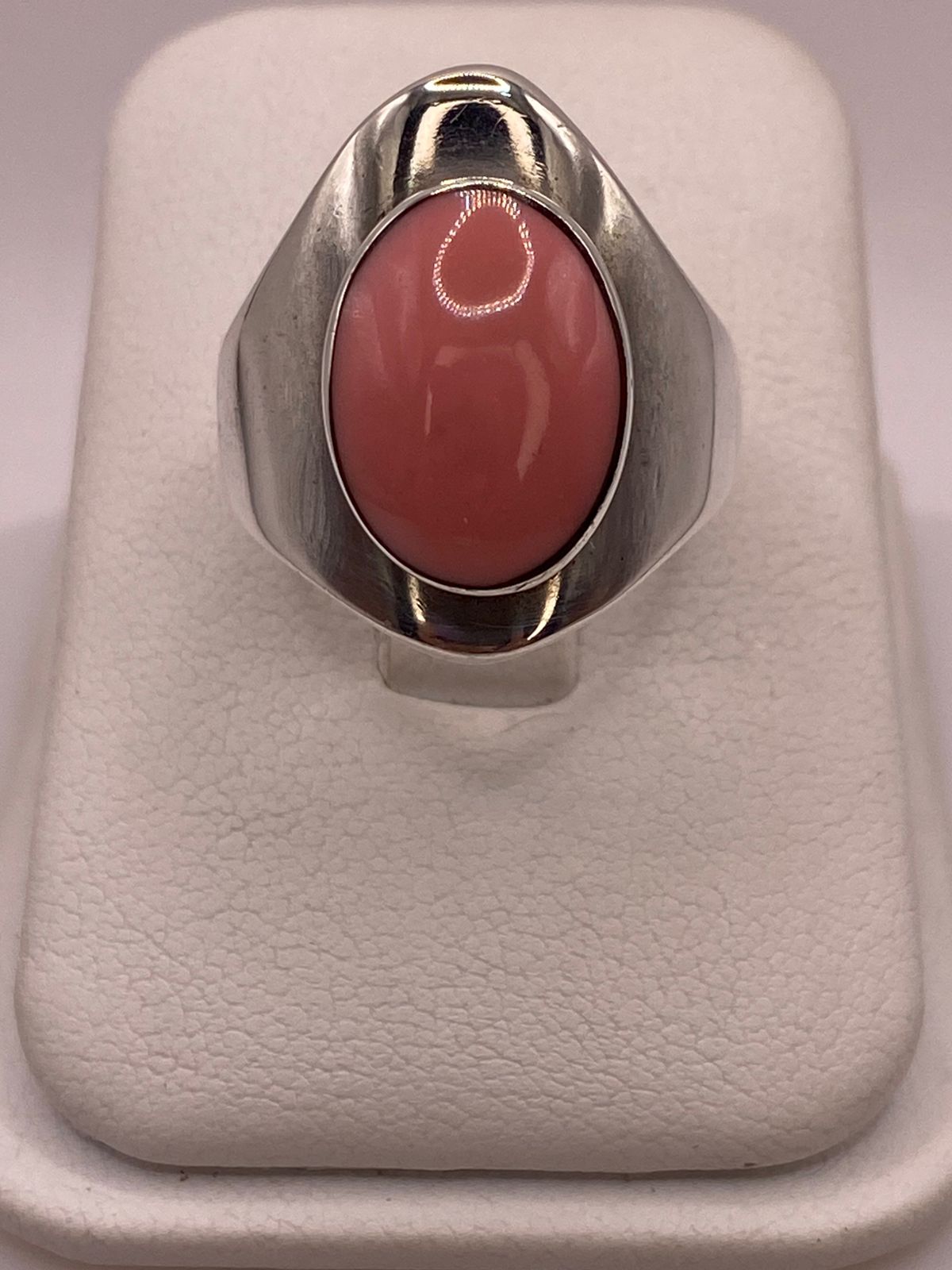 ANILLO DE PLATA LEY 925 CON CORNALINA