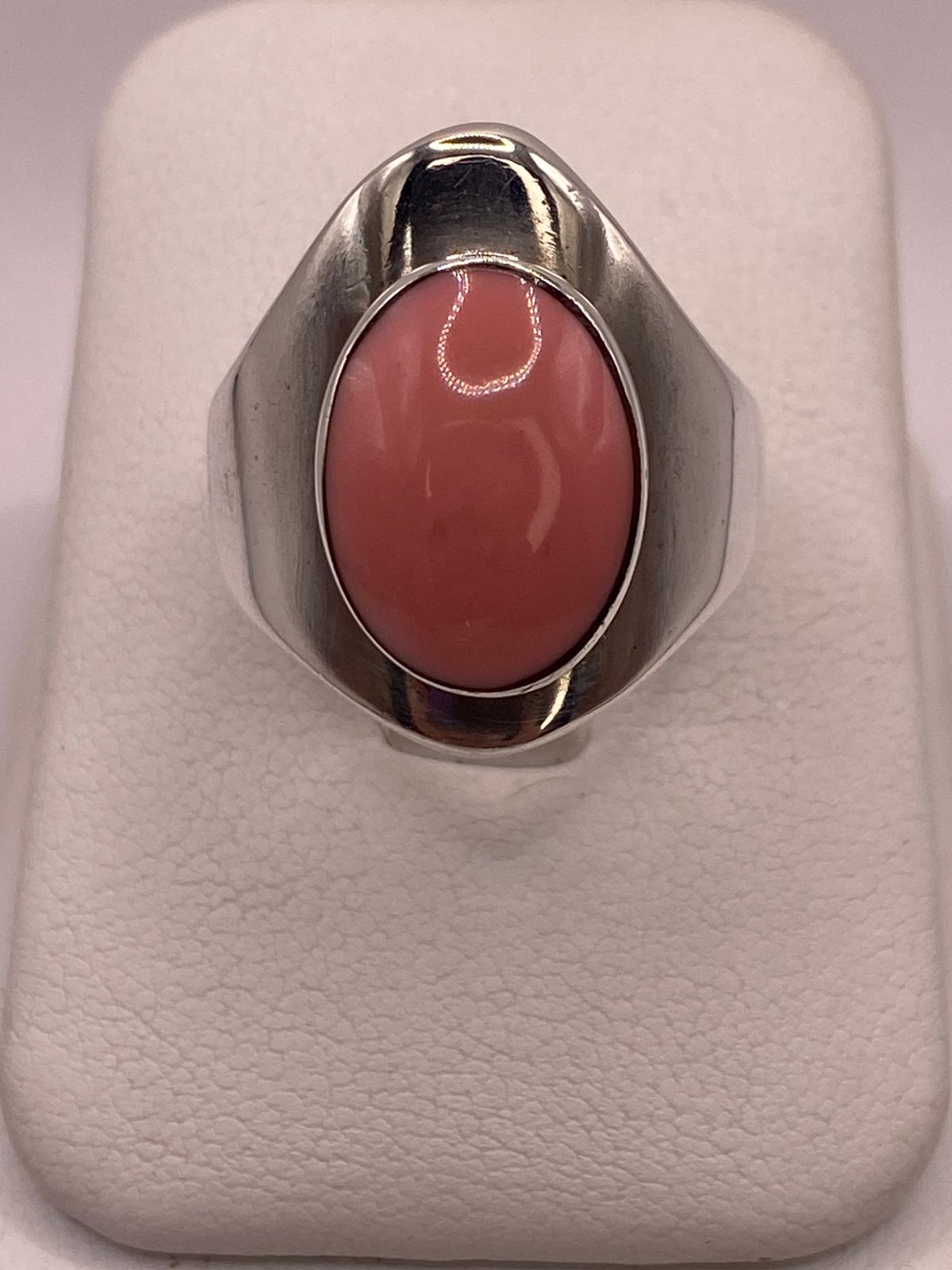 ANILLO DE PLATA LEY 925 CON CORNALINA
