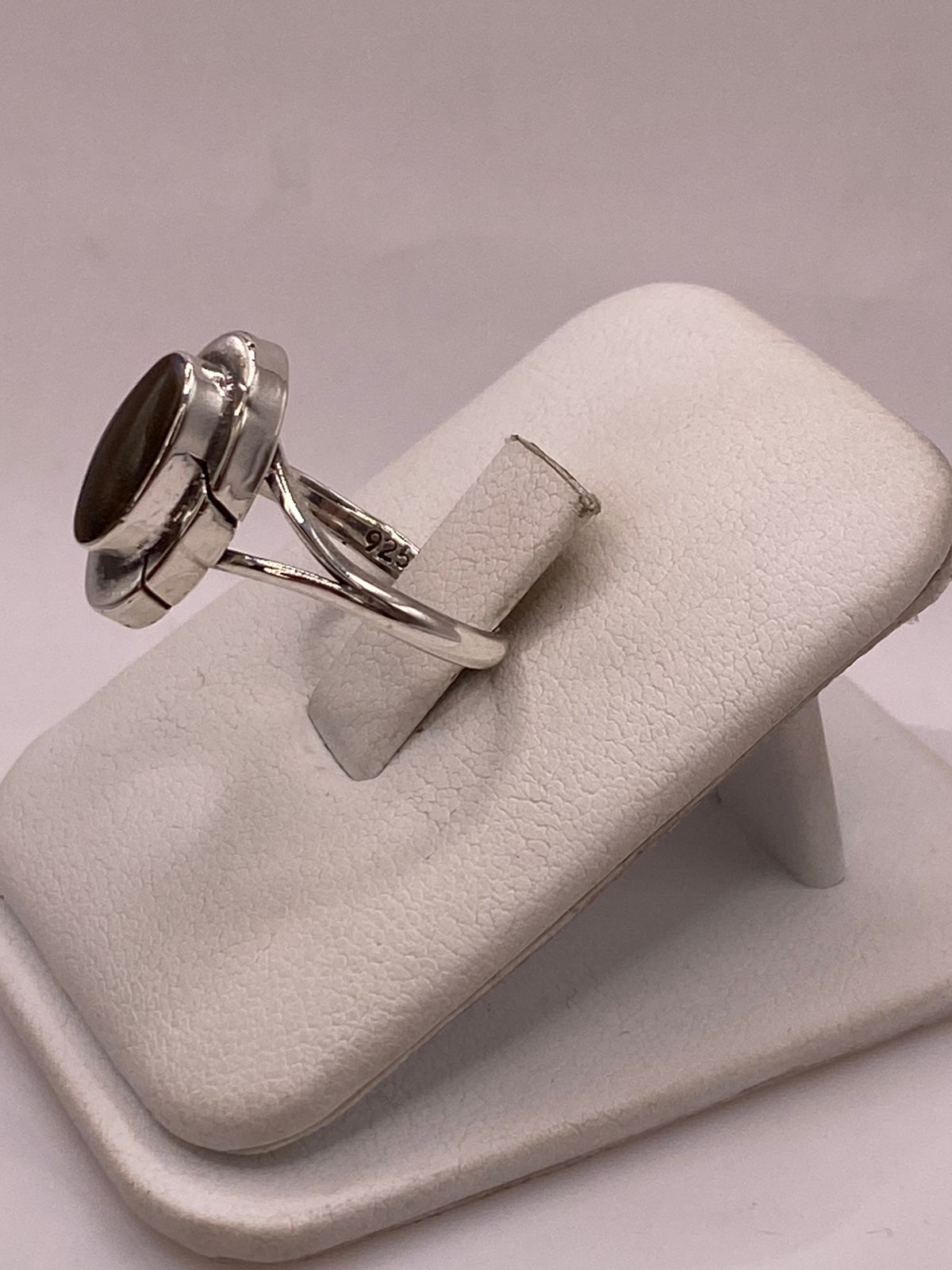 Anillo de Plata Ley 925 con Ojo de Tigre Natural