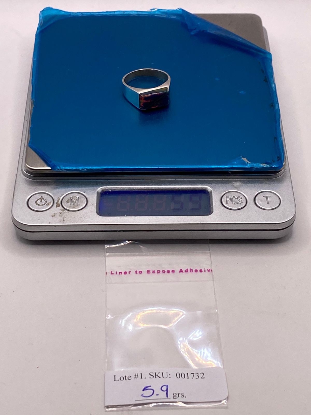 ANILLO DE PLATA LEY 925 CON ÓPALO DE FUEGO AZUL