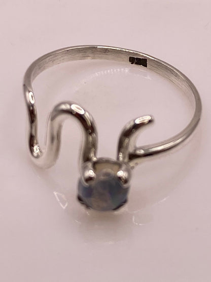 Anillo de Plata Ley 925 con Ópalo Natural, vista posterior