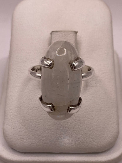 Anillo de Plata Ley 925 con Piedra Luna Natural