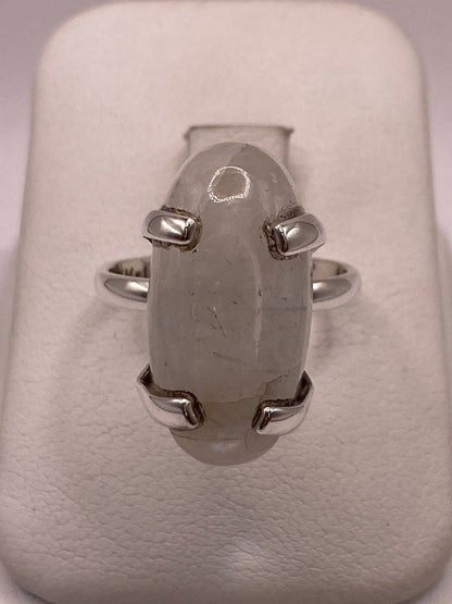 Anillo de Plata Ley 925 con Piedra Luna Natural