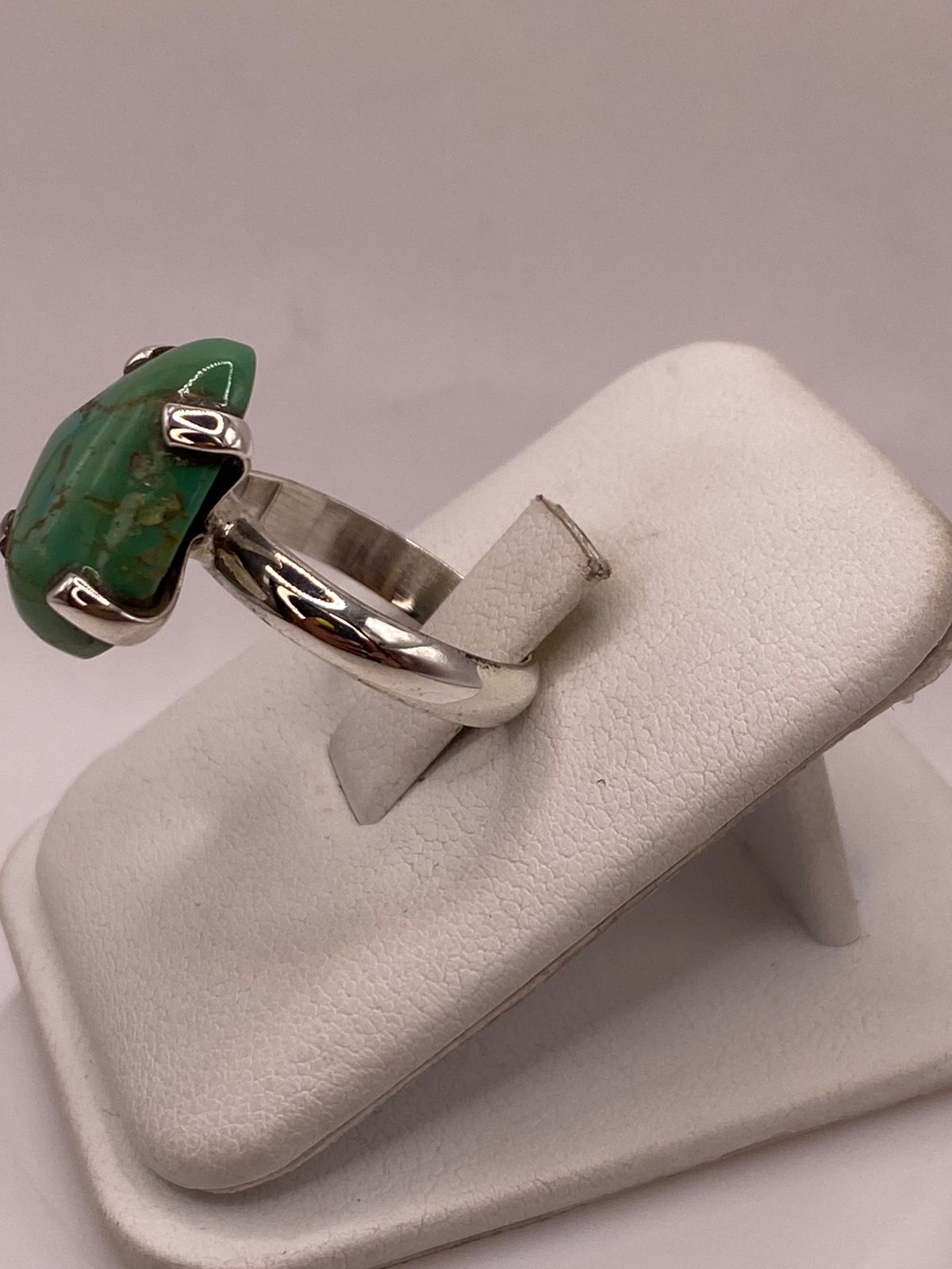 ANILLO DE PLATA LEY 925 CON TURQUESA NATURAL