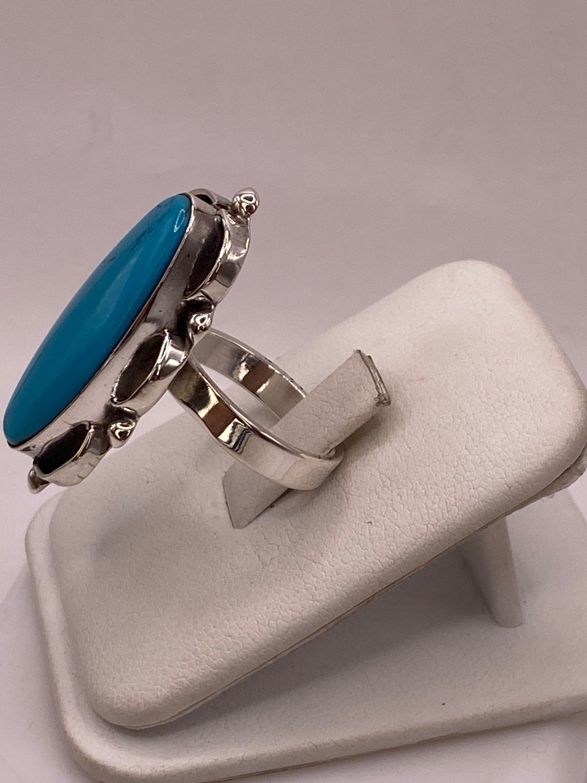Anillo de Plata Ley 925 con Turquesa Natural