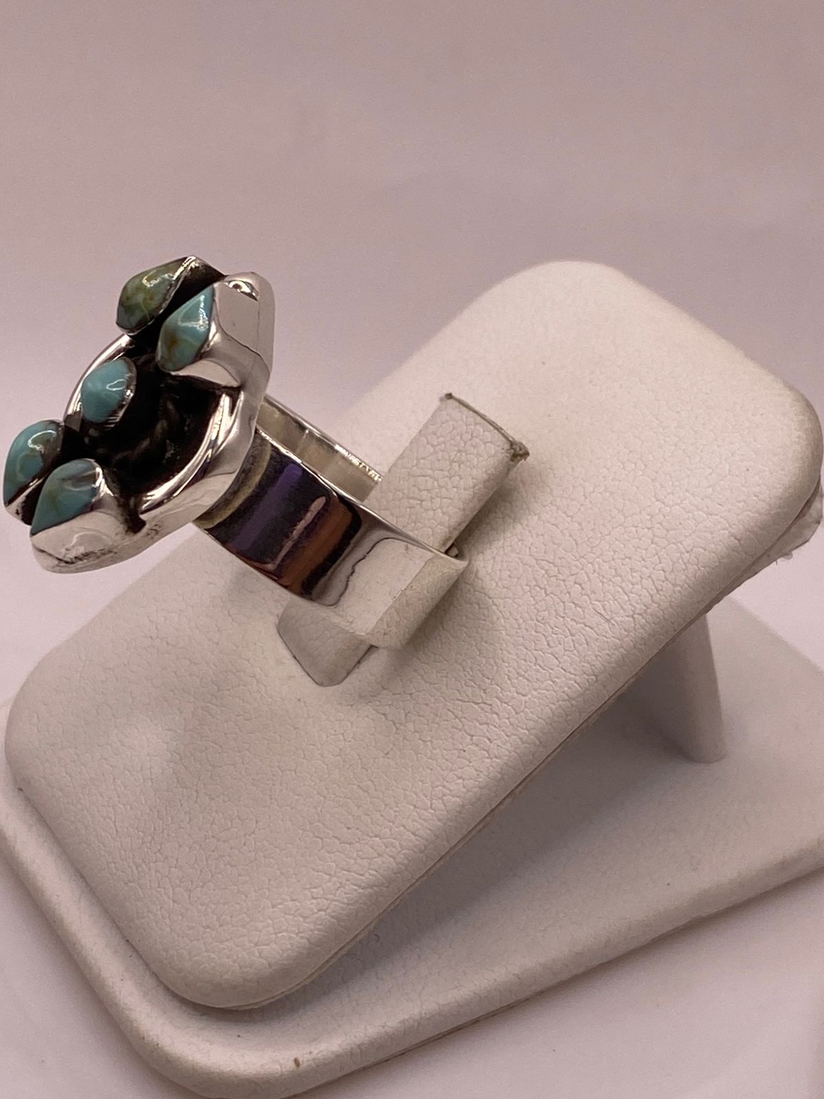 Anillo de Plata Ley 925 con Turquesa Natural