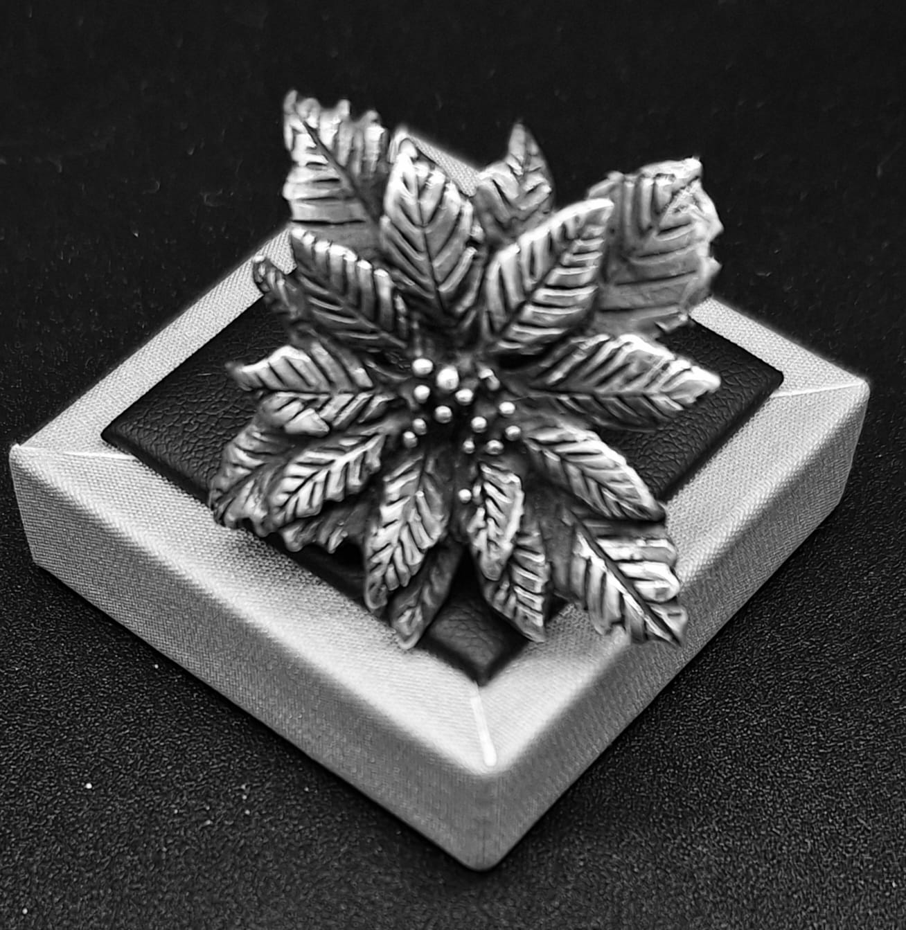 ANILLO PLATA LEY 925 , NOCHEBUENA