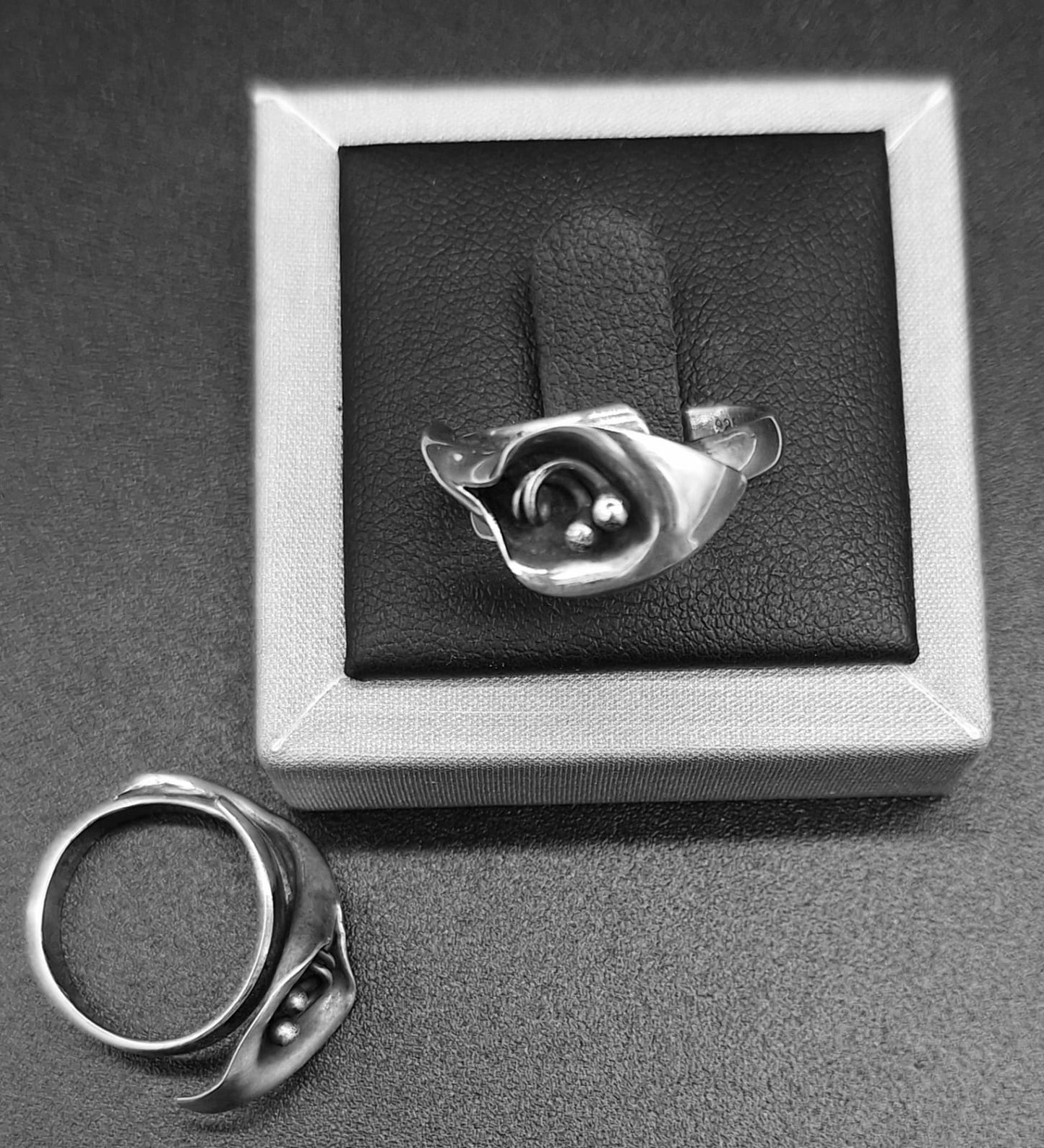 ANILLO ALCATRAZ EN PLATA LEY 925