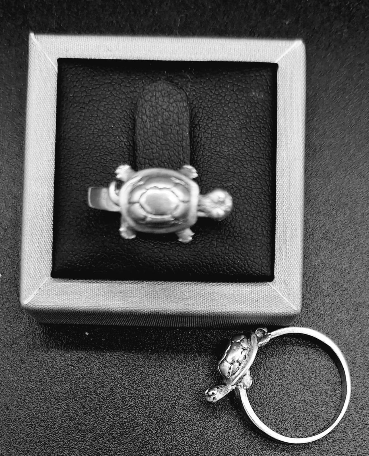ANILLO PLATA LEY 925 , TORTUGA