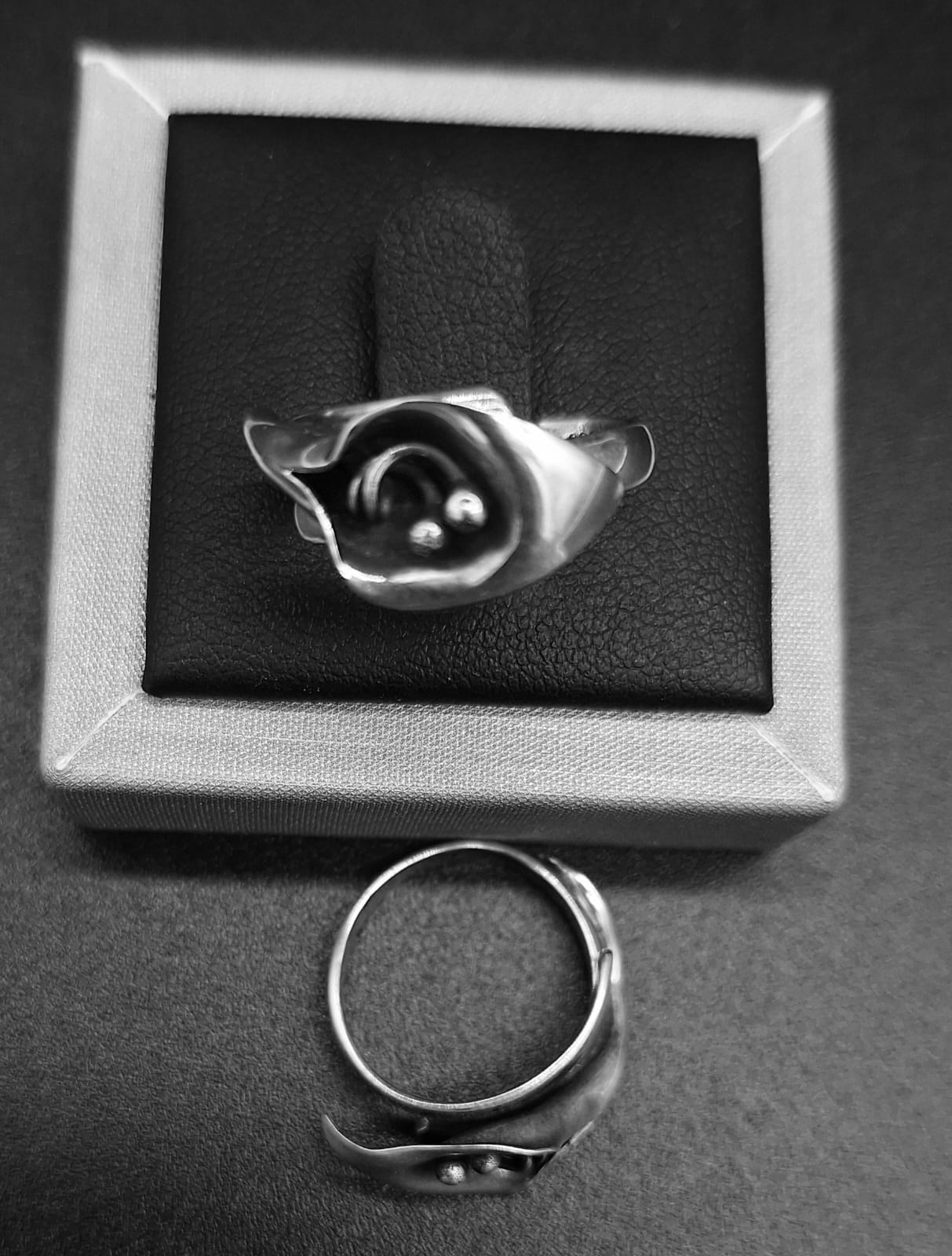 ANILLO ALCATRAZ EN PLATA LEY 925