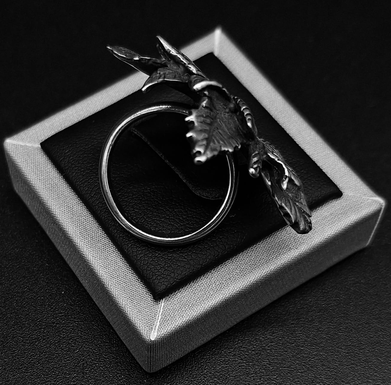 ANILLO PLATA LEY 925 , NOCHEBUENA