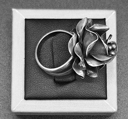 Anillo Plata Ley 925 , Rosa.