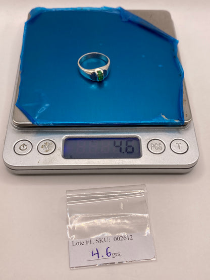 Anillo de Plata .950 con Ópalo de Fuego Verde Limón — foto 6