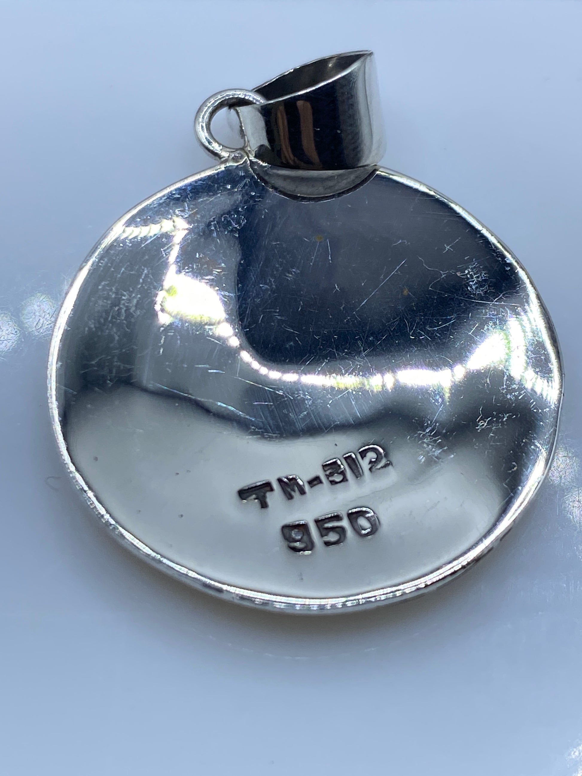 Dije Plata Ópalo de Fuego Prehispánico — Taxco .950 — foto 5