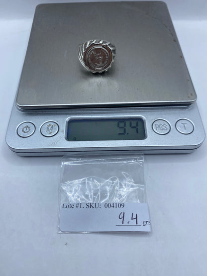 Anillo de Plata Sello Moneda Romana — Vintage Autoridad — foto 6