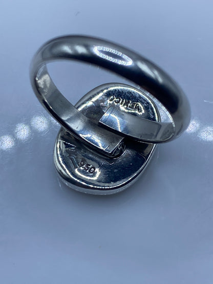 Anillo de Plata Ópalo de Fuego Azul Ajustable — Taxco — foto 5