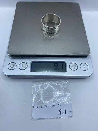 Anillo de Plata Banda Texturizada — Robusto Minimalista — foto 6