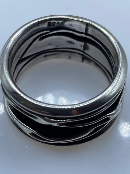Anillo de Plata .925 Bandas Arquitectónicas — Para Él — foto 5