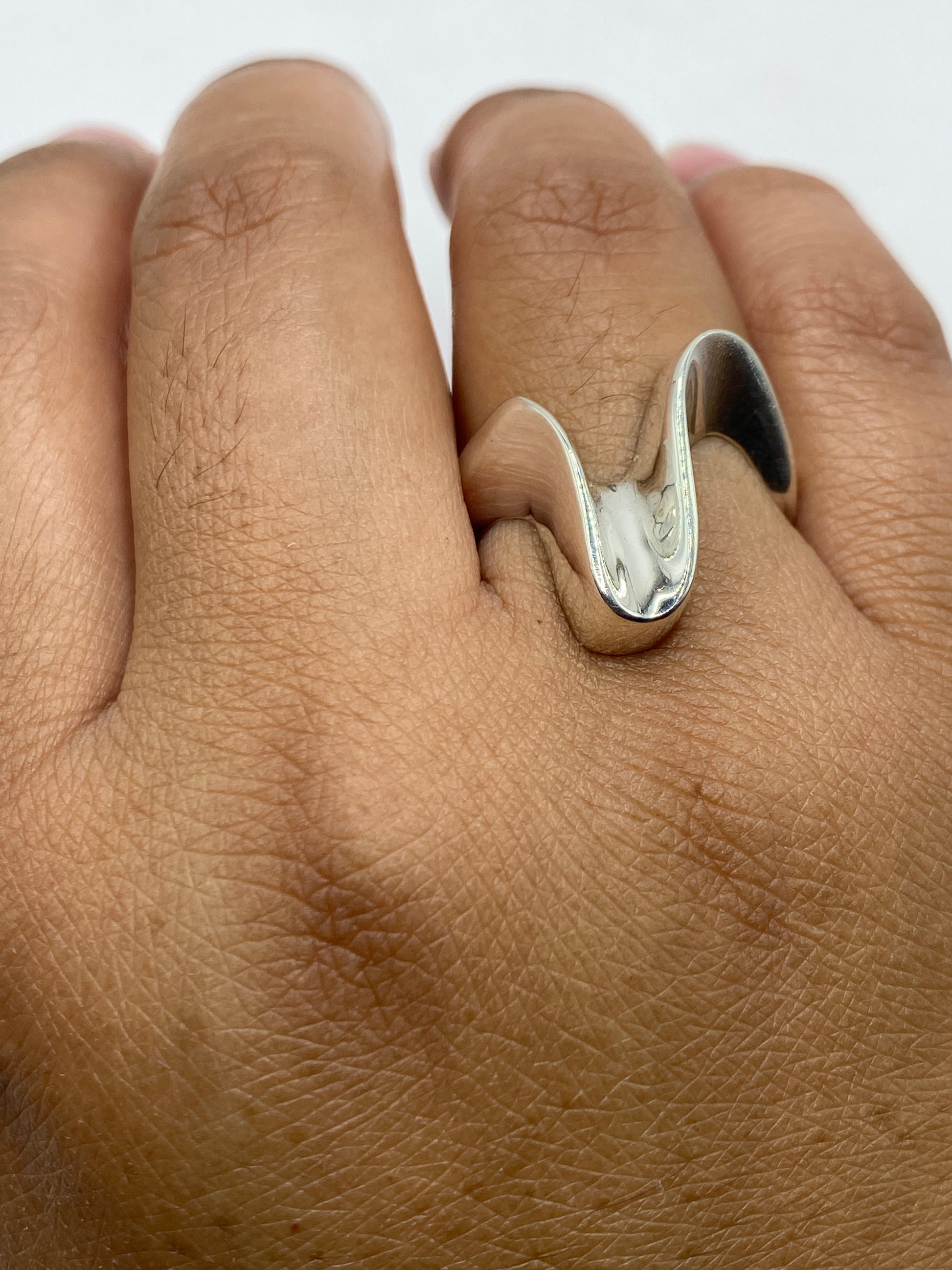 Interior del anillo con hallmark 925 MEXICO grabado