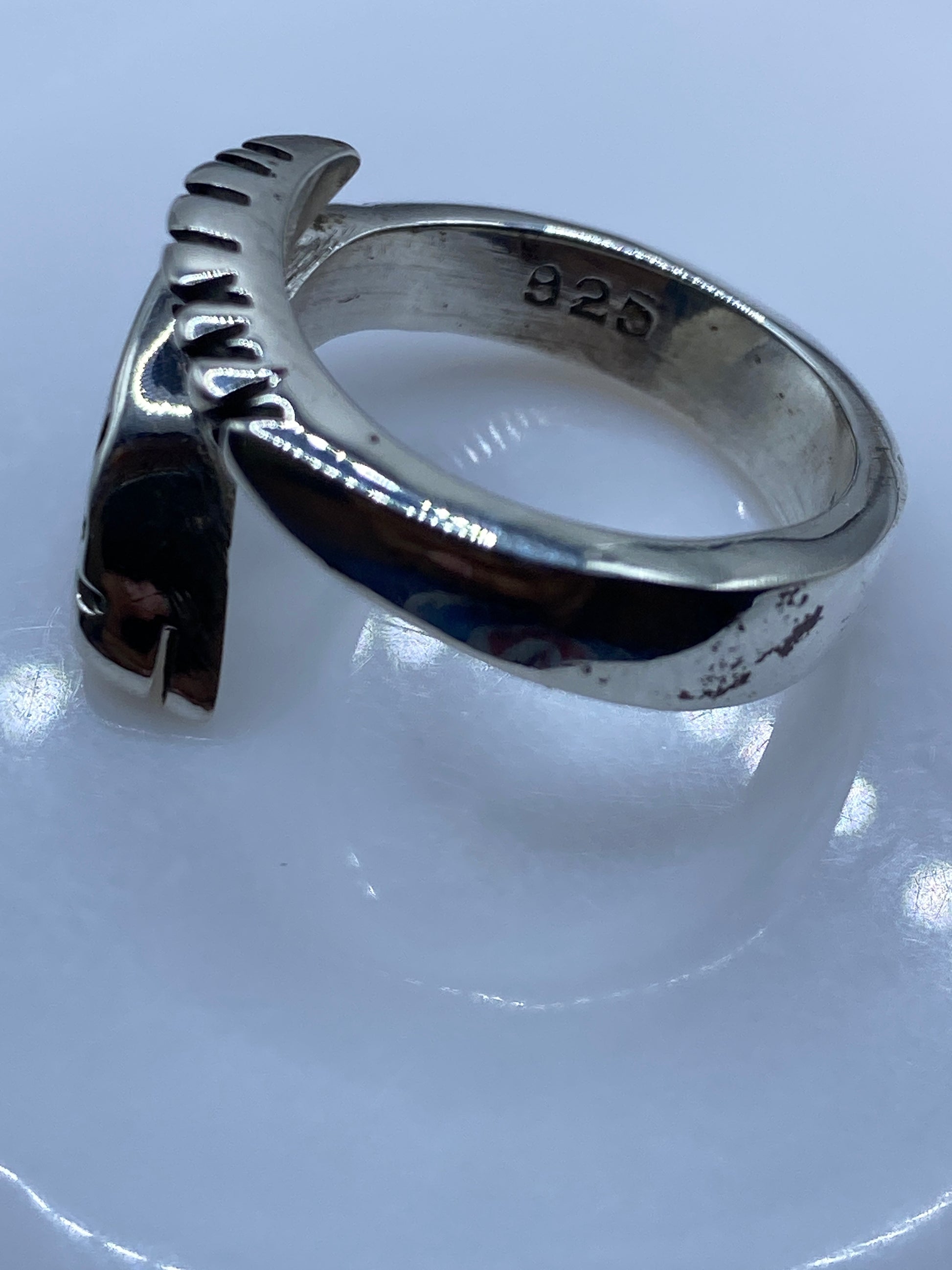 Anillo Ajustable Plata Étnico Tallado — Artesanal Taxco — foto 5