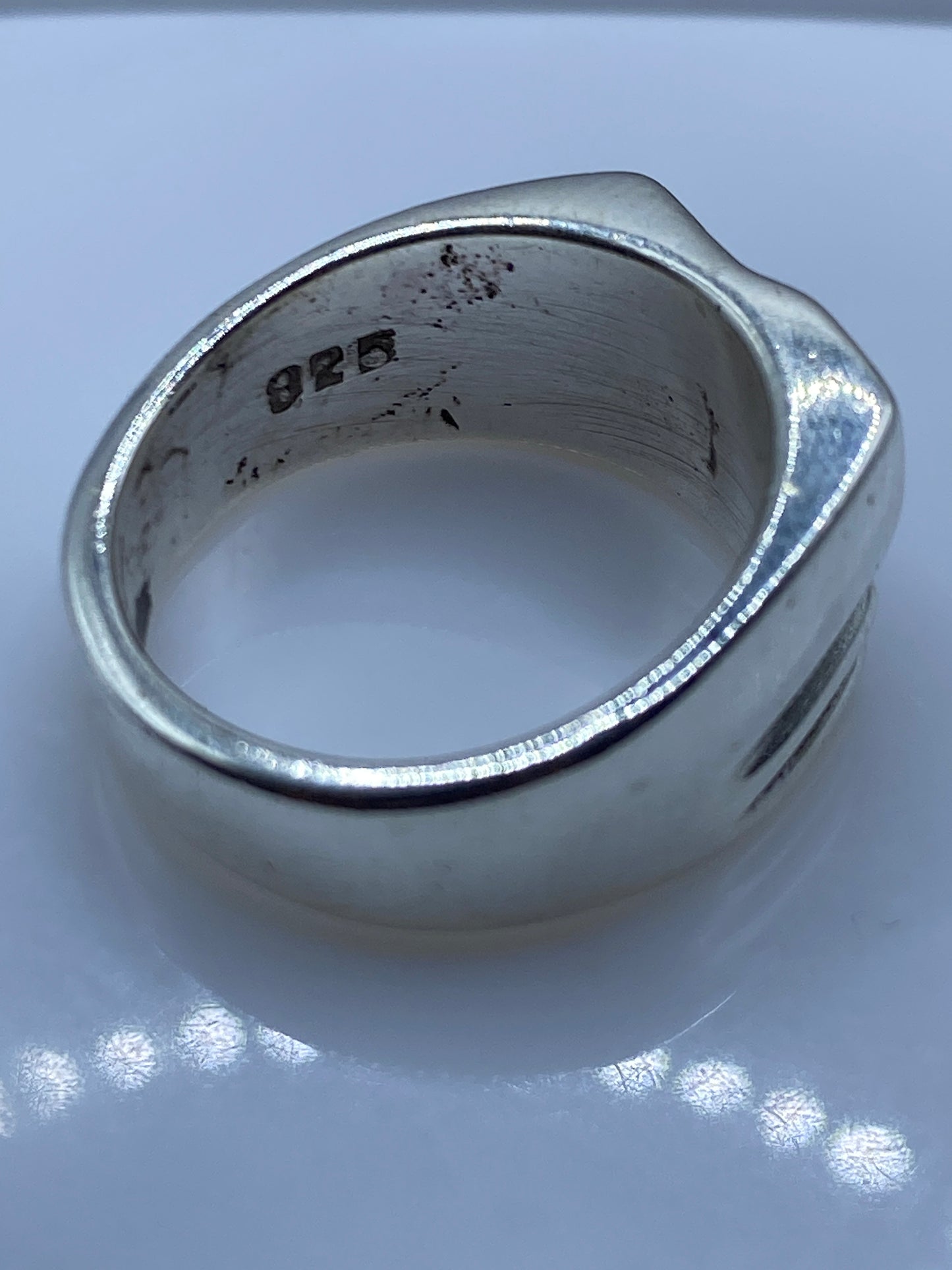 Anillo de Plata Sello Escalonado — Geométrico Macizo — foto 5